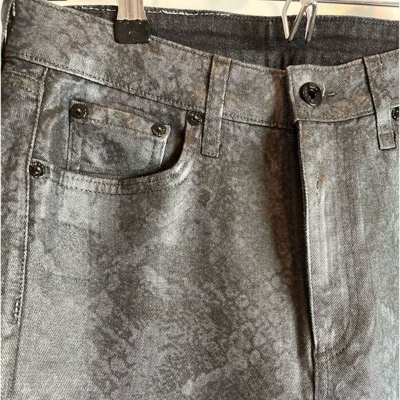 Rag & Bone Nina High-Rise Ankle Cigarette Snakeprint Jeans.Size 29 - Picture 12 of 16
